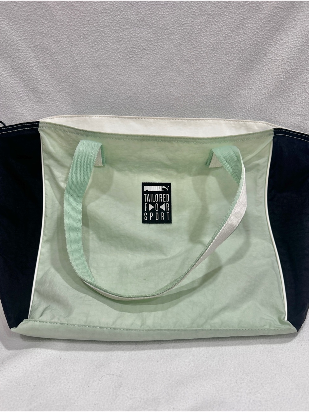 Puma Mint Green and Black Tailored for Sport Tote